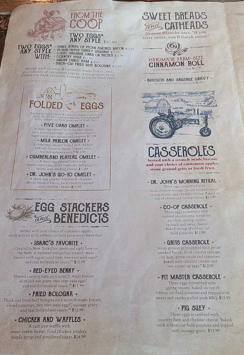 Five Oaks Farm Kitchen Menu - Image 2